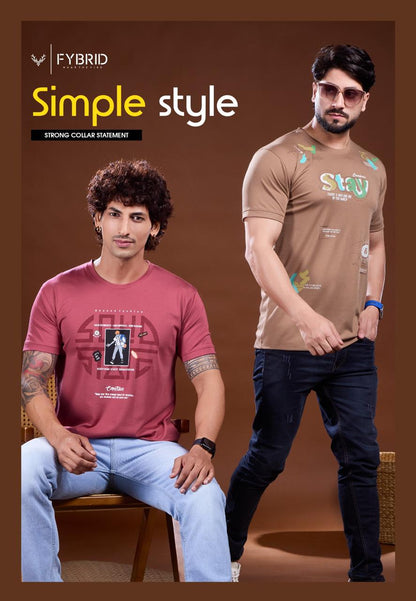 Sg No 739 Fybrid Tencil Mens Tshirts Supplier