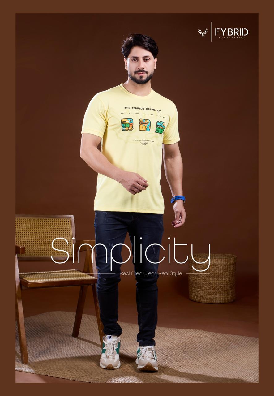 Sg No 739 Fybrid Tencil Mens Tshirts Supplier