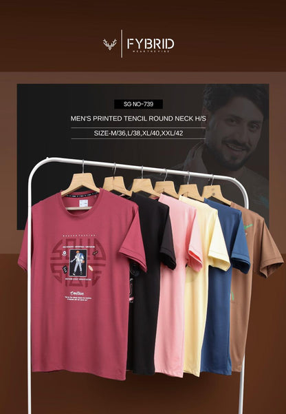 Sg No 739 Fybrid Tencil Mens Tshirts Supplier