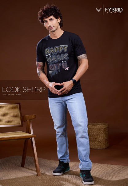 Sg No 739 Fybrid Tencil Mens Tshirts Supplier