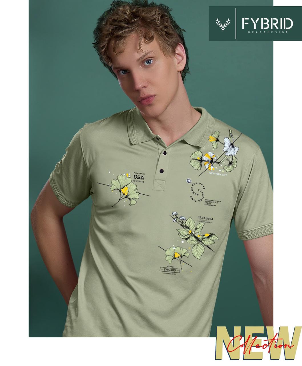 Sg No 759 Collar Fybrid Tencil Lycra Mens Tshirts Wholesaler Gujarat