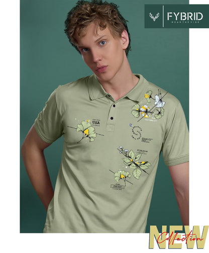 Sg No 759 Collar Fybrid Tencil Lycra Mens Tshirts Wholesaler Gujarat