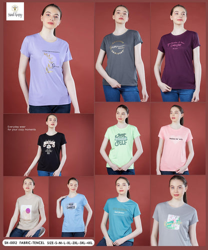 Sh 0012 Sweet Honey Imported Women Tshirt Manufacturer India