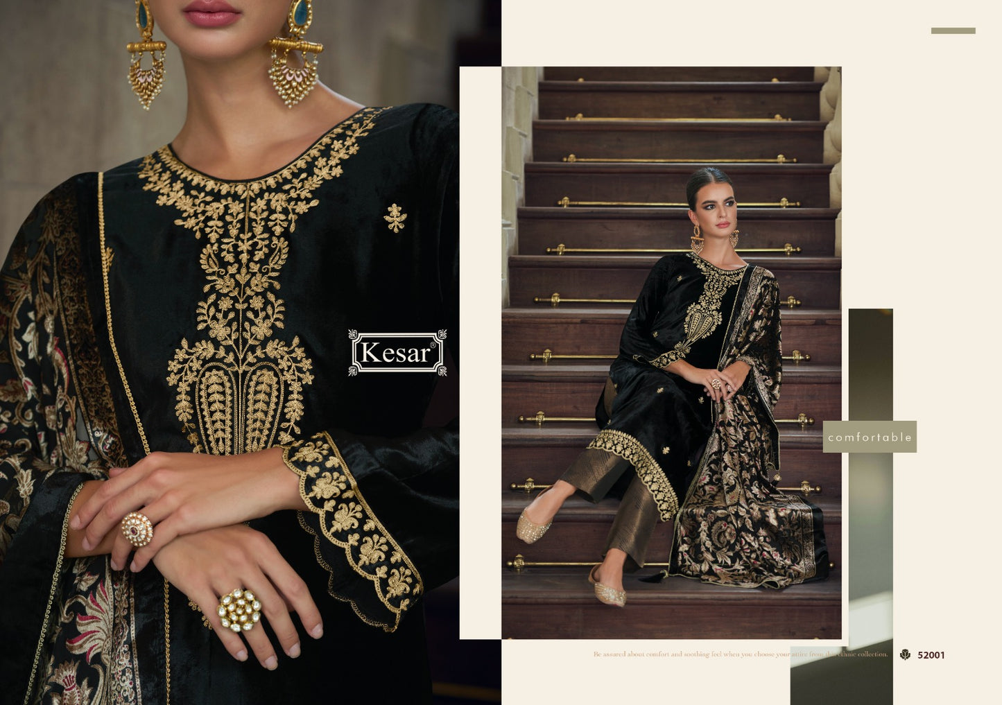 Shaad Kesar Plush Velvet Suits Manufacturer