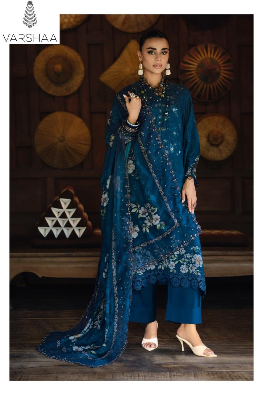 Shaah E Noor Varshaa Viscose Muslin Pakistani Salwar Suits Wholesale Rate