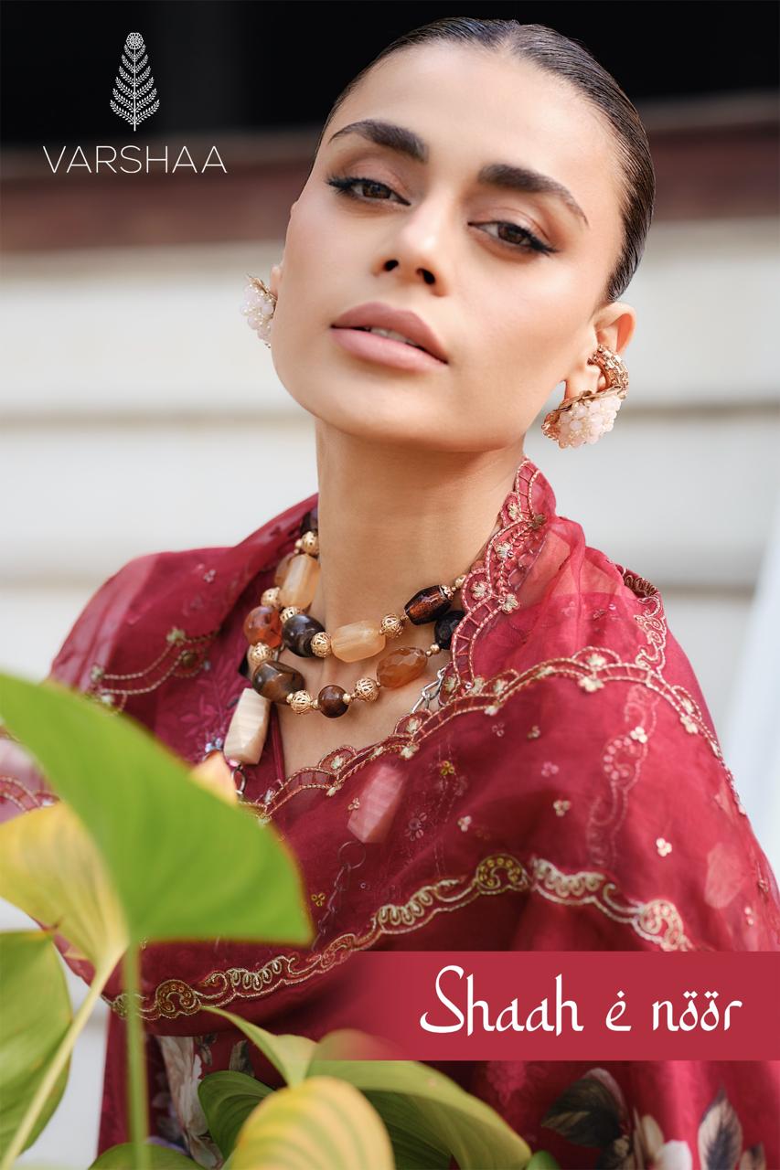 Shaah E Noor Varshaa Viscose Muslin Pakistani Salwar Suits Wholesale Rate