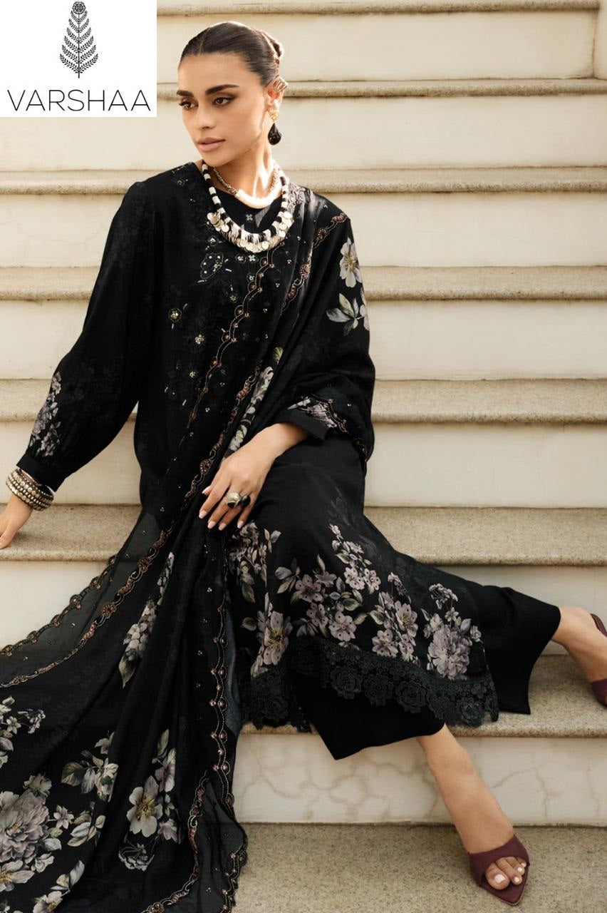 Shaah E Noor Varshaa Viscose Muslin Pakistani Salwar Suits Wholesale Rate