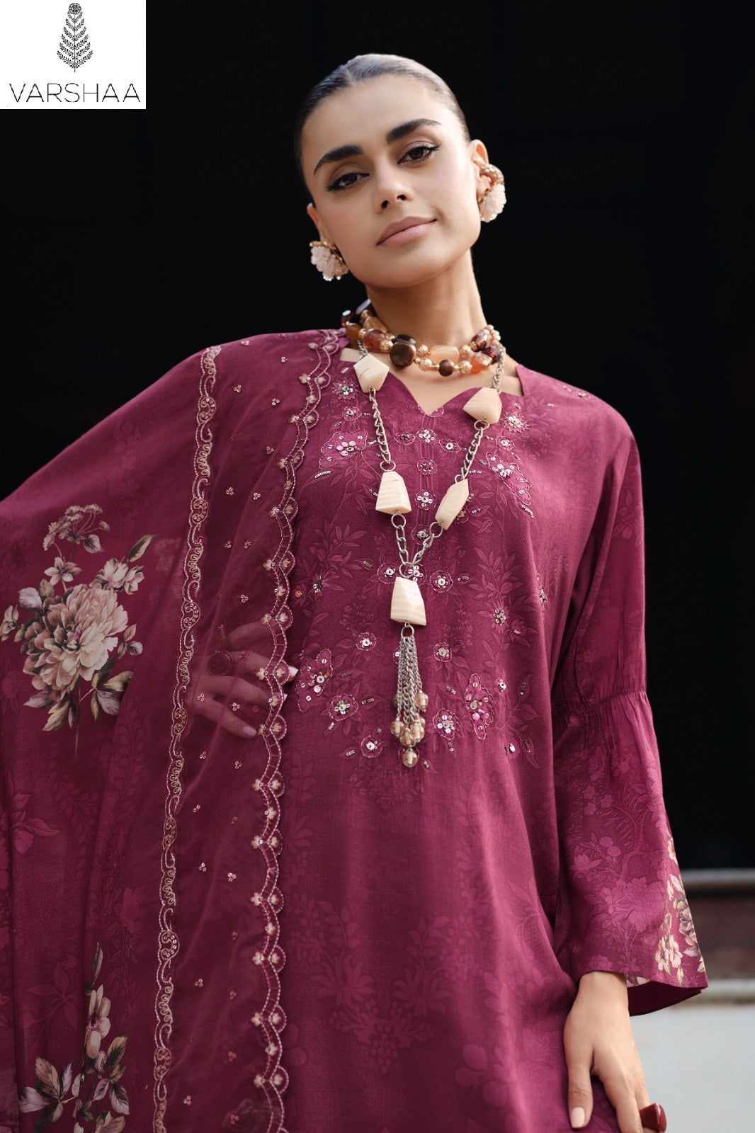 Shaah E Noor Vol 1 Varshaa Viscose Muslin Pant Style Suits Manufacturer