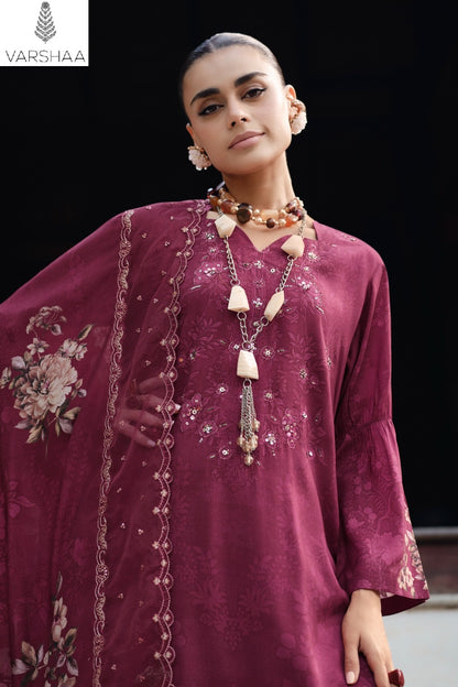 Shaah E Noor Vol 1 Varshaa Viscose Muslin Pant Style Suits Manufacturer