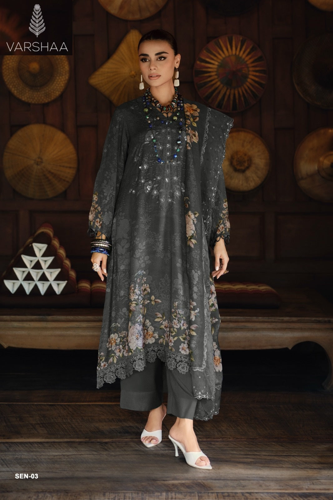 Shaah E Noor Vol 2 Varshaa Viscose Pashmina Suits Wholesale Price