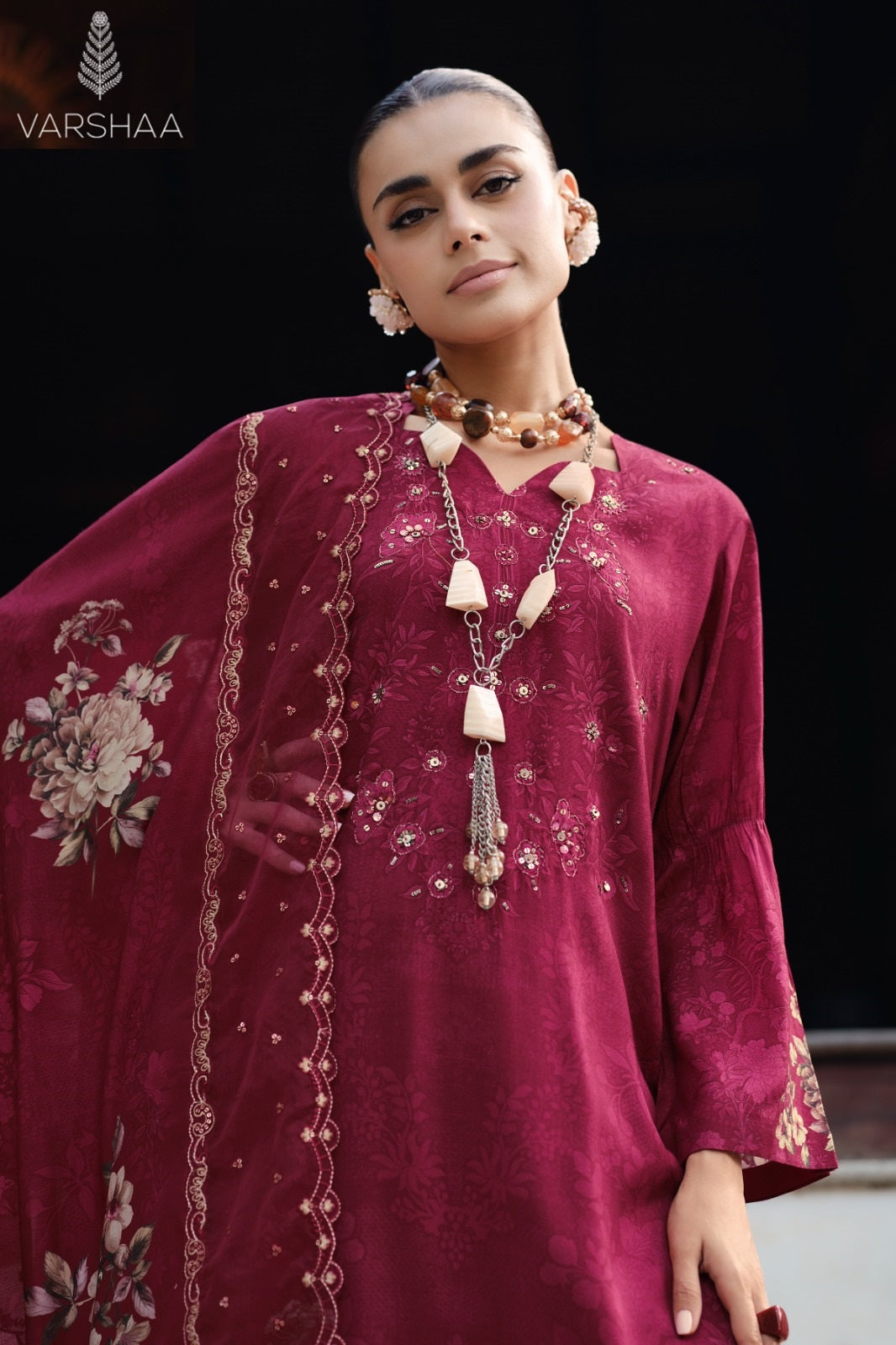 Shaah E Noor Vol 2 Varshaa Viscose Pashmina Suits Wholesale Price