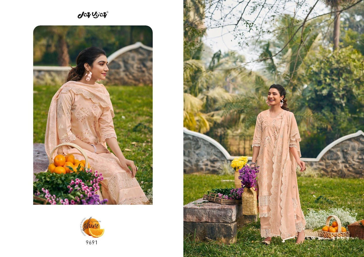 Shaam Jay Vijay Cotton Pant Style Suits Supplier