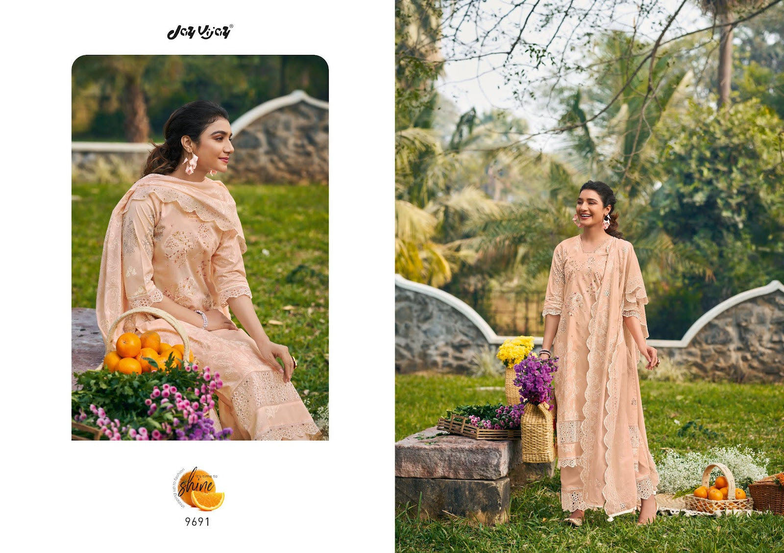 Shaam Jay Vijay Cotton Pant Style Suits Supplier