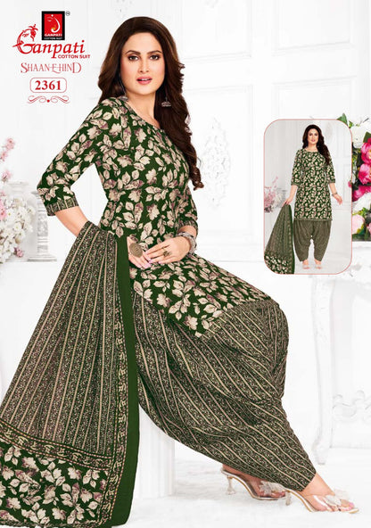 Shaan E Hind Vol 12 Ganpati Cotton Patiyala Style Suits Wholesale Price