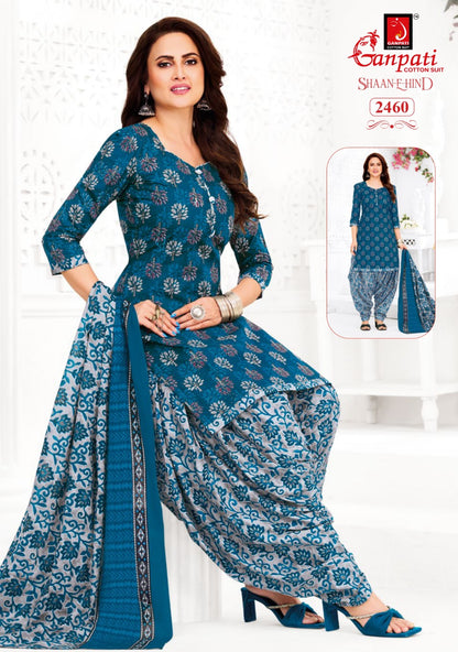 Shaan E Hind Vol 13 Ganpati Cotton Dress Material Wholesaler India