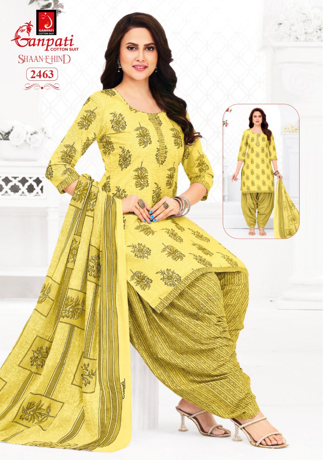 Shaan E Hind Vol 13 Ganpati Cotton Dress Material Wholesaler India