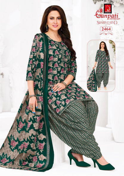 Shaan E Hind Vol 13 Ganpati Cotton Dress Material Wholesaler India