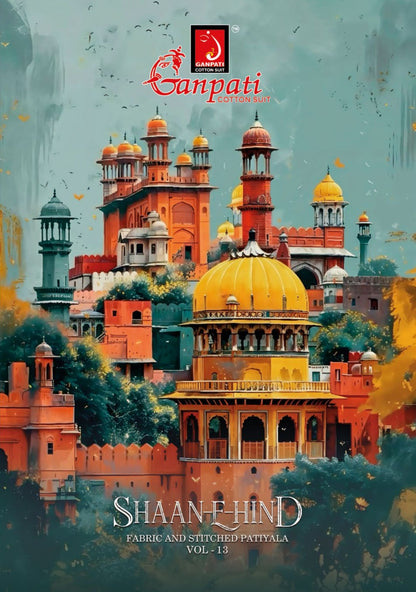 Shaan E Hind Vol 13 Ganpati Cotton Dress Material Wholesaler India