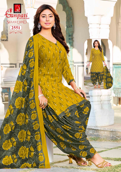Shaan E Hind Vol 14 Ganpati Cotton Dress Material Wholesaler