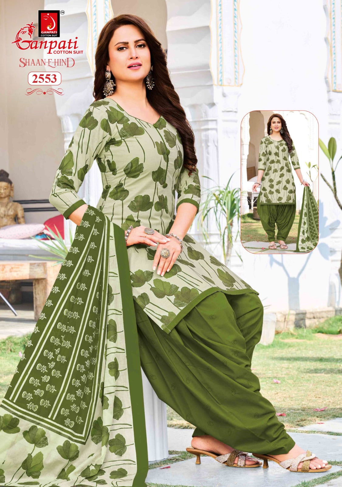 Shaan E Hind Vol 14 Ganpati Cotton Dress Material Wholesaler