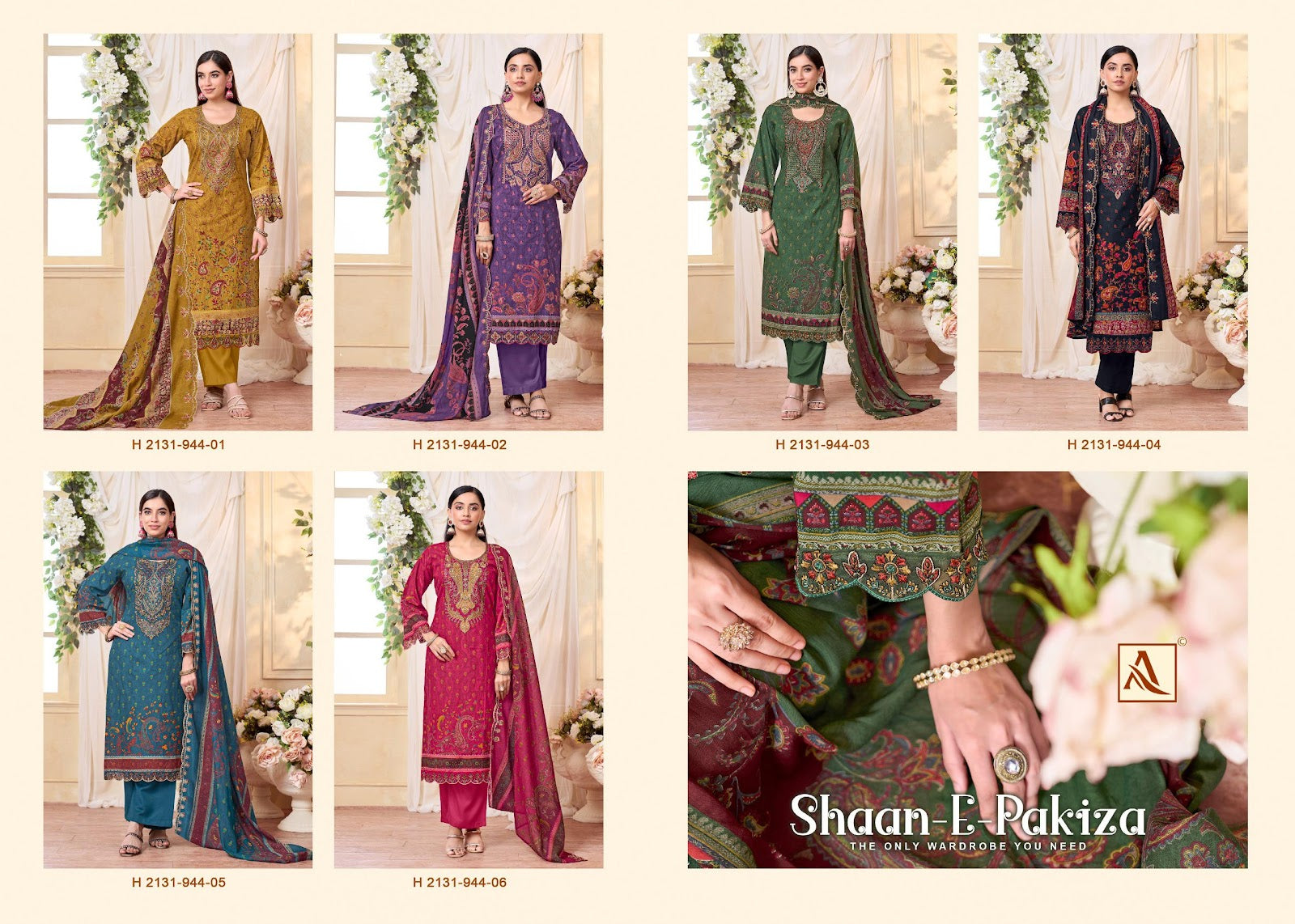Shaan E Pakiza Alok Cotton Cambric Karachi Salwar Suits Supplier Gujarat