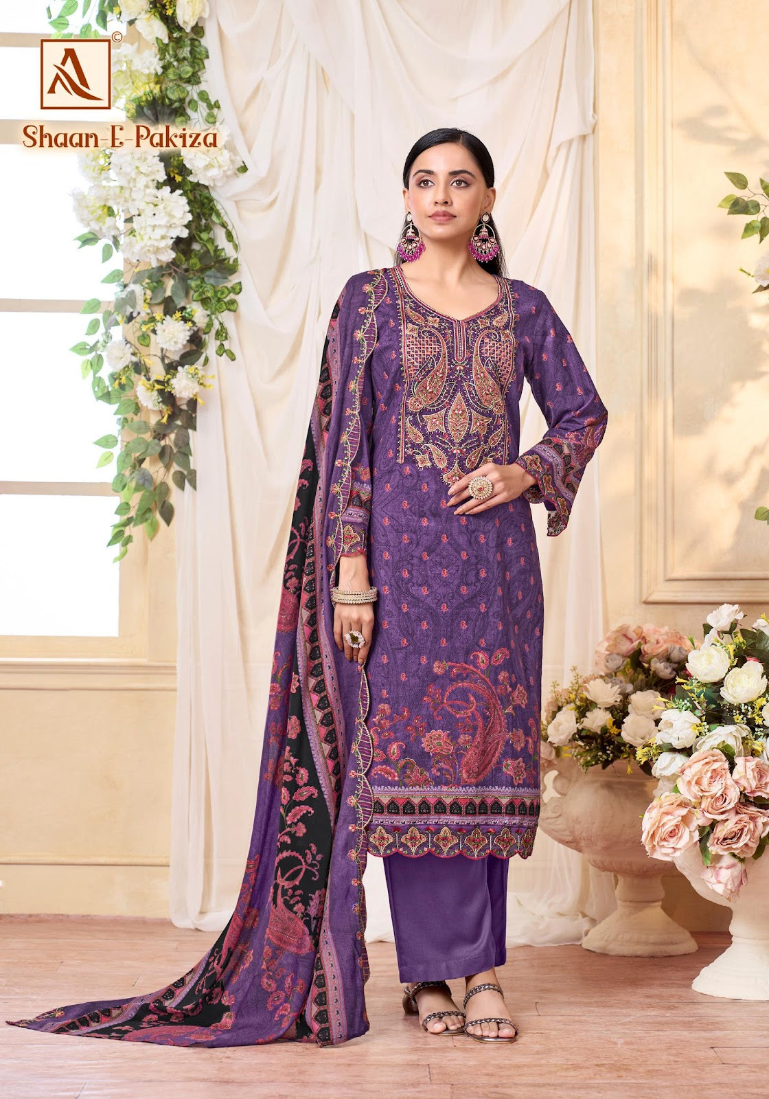 Shaan E Pakiza Alok Cotton Cambric Karachi Salwar Suits Supplier Gujarat