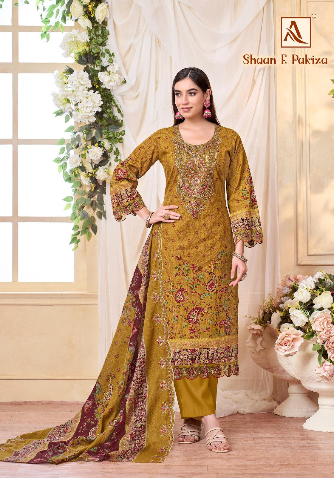 Shaan E Pakiza Alok Cotton Cambric Karachi Salwar Suits Supplier Gujarat