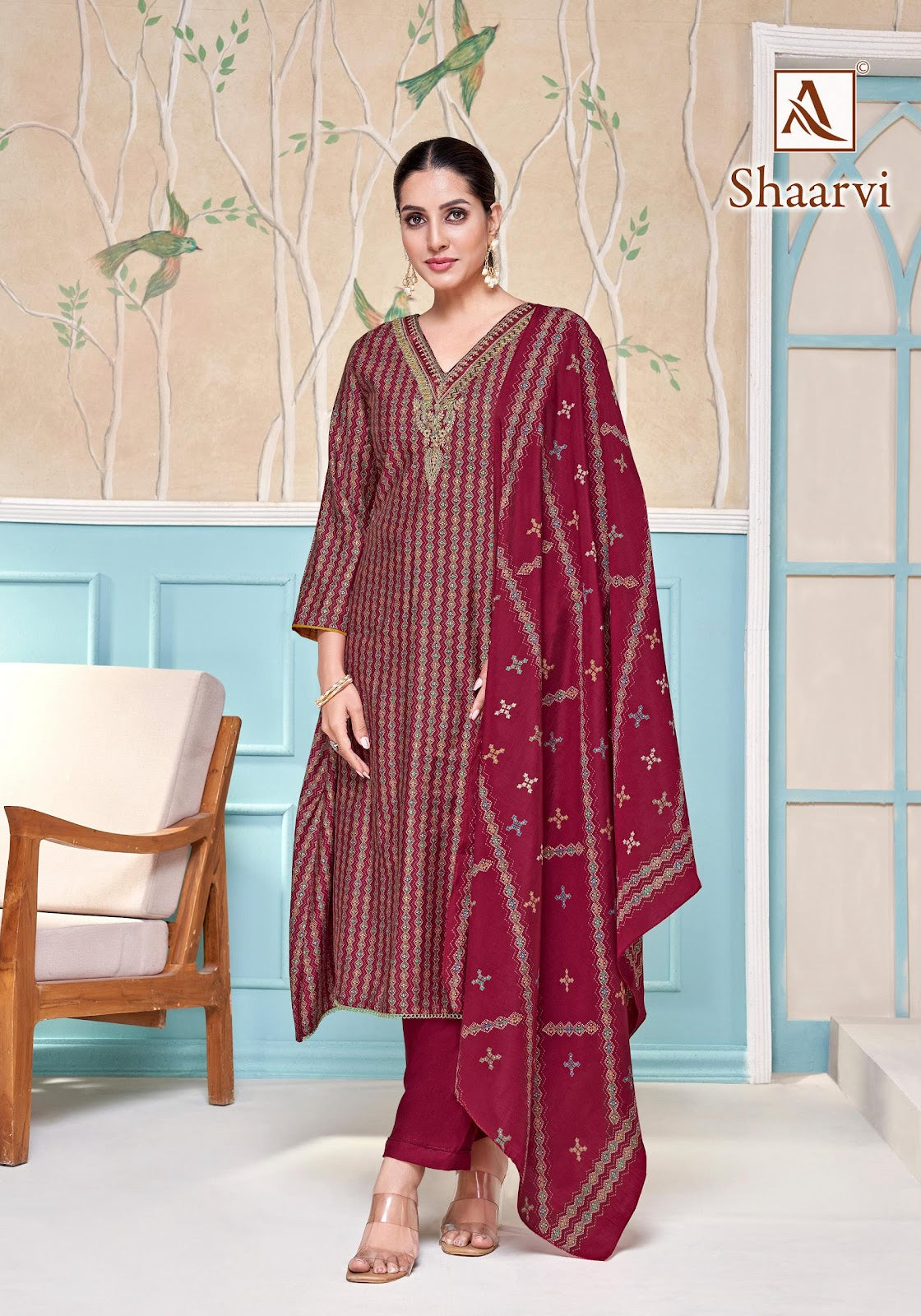 Shaarvi Alok Premium Pant Style Suits Wholesaler India