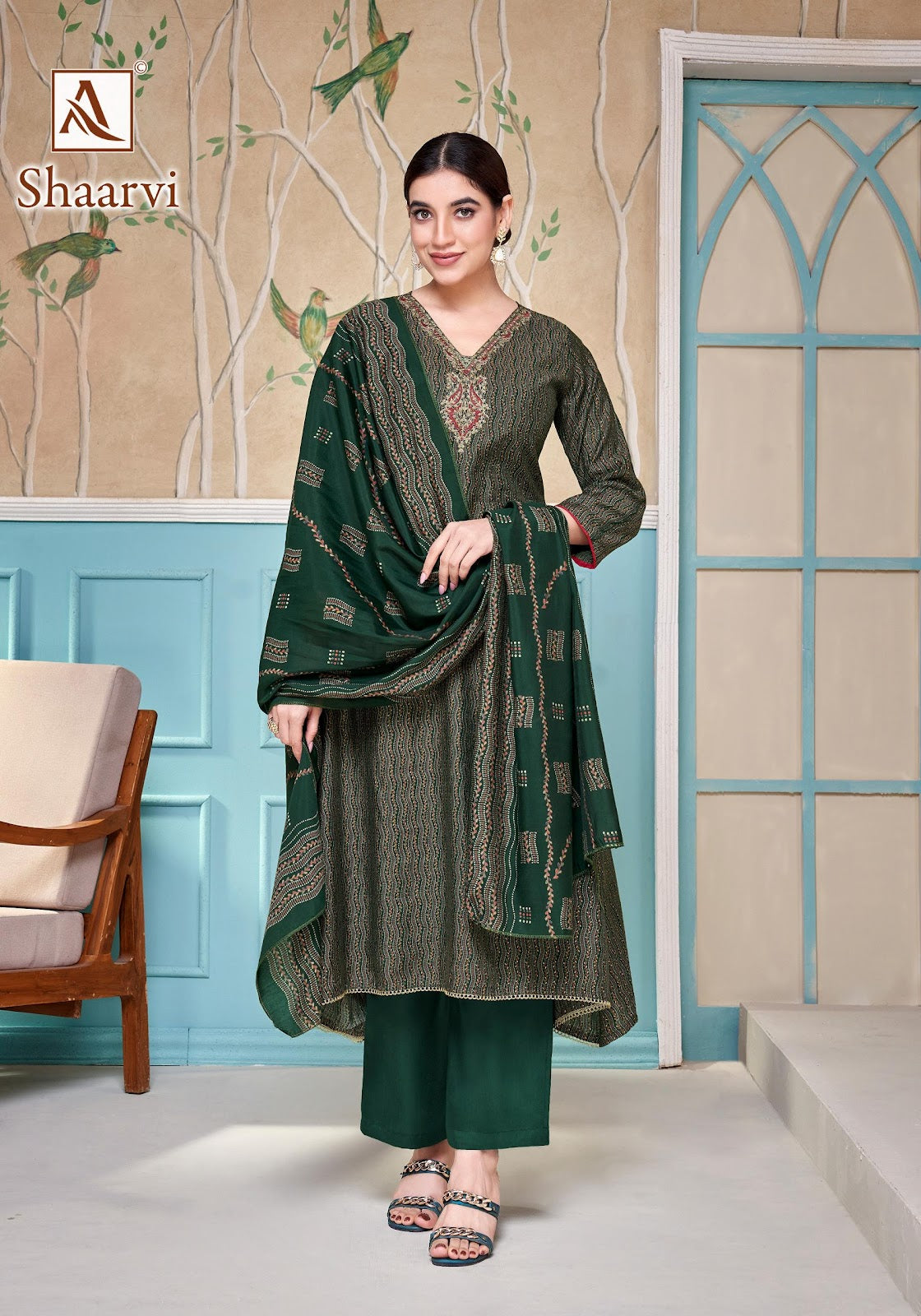 Shaarvi Alok Premium Pant Style Suits Wholesaler India