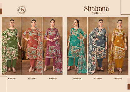 Shabana Edition 1 Harshit Fashion Viscose Rayon Karachi Salwar Suits Manufacturer India