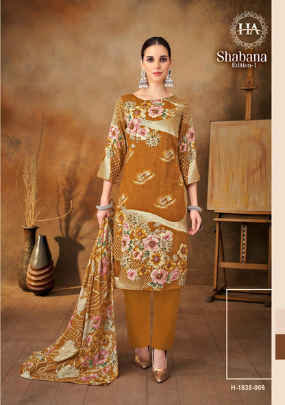 Shabana Edition 1 Harshit Fashion Viscose Rayon Karachi Salwar Suits Manufacturer India