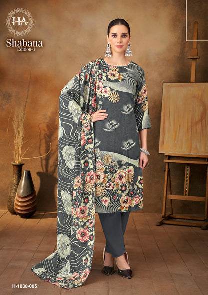 Shabana Edition 1 Harshit Fashion Viscose Rayon Karachi Salwar Suits Manufacturer India