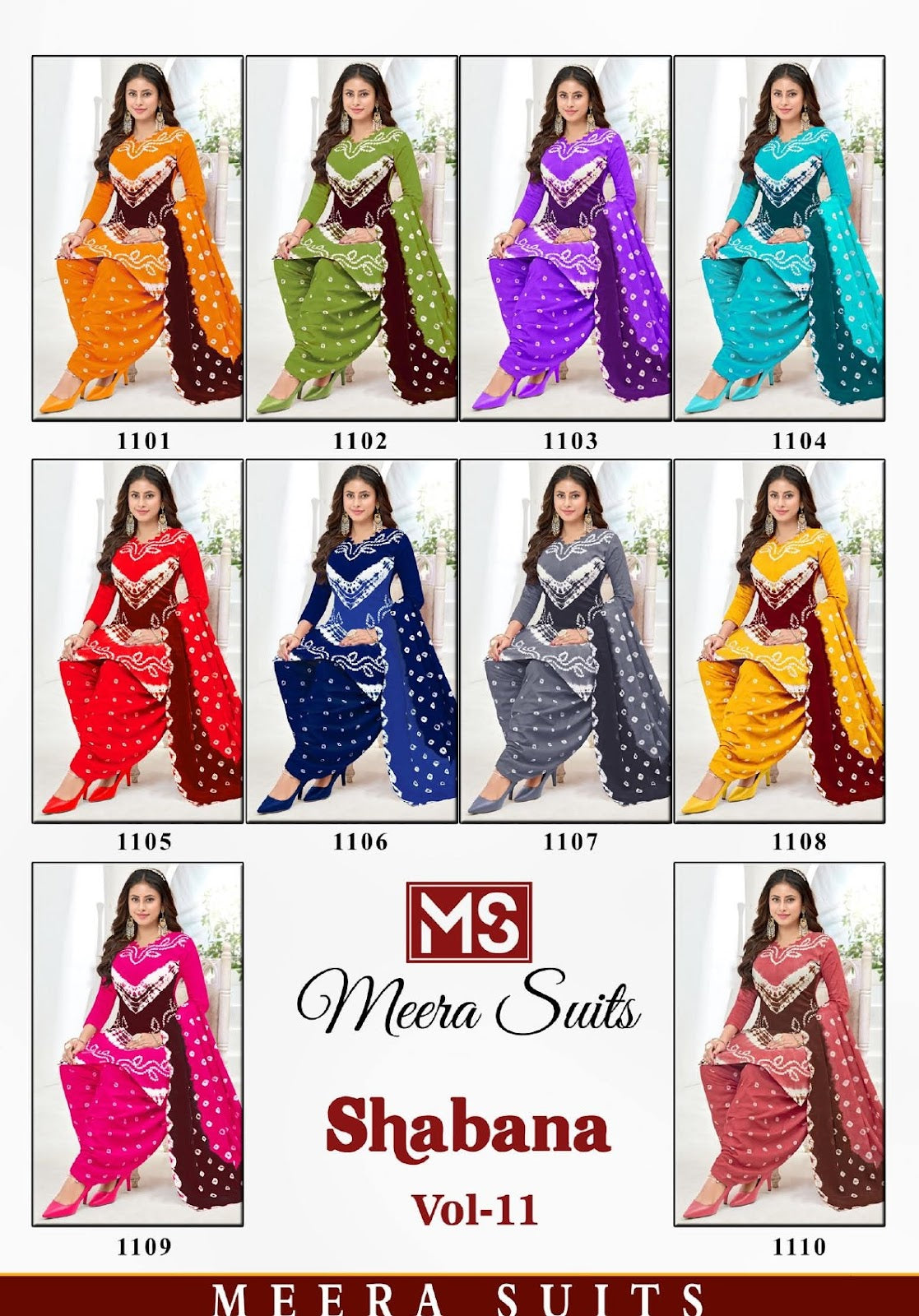 Shabana Vol 11 Meera Cotton Dress Material Wholesale