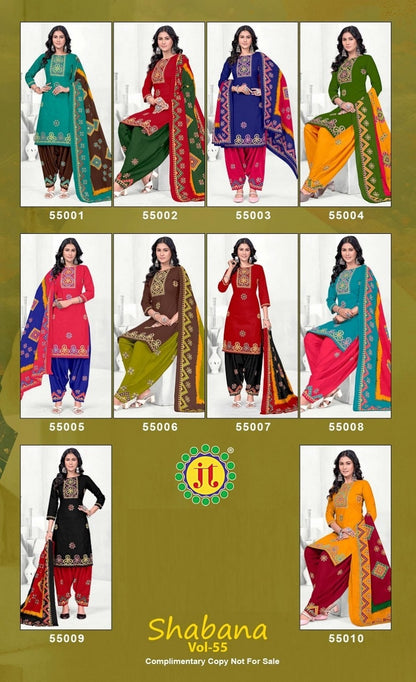 Shabana Vol 55 Jt Cotton Dress Material Exporter Ahmedabad