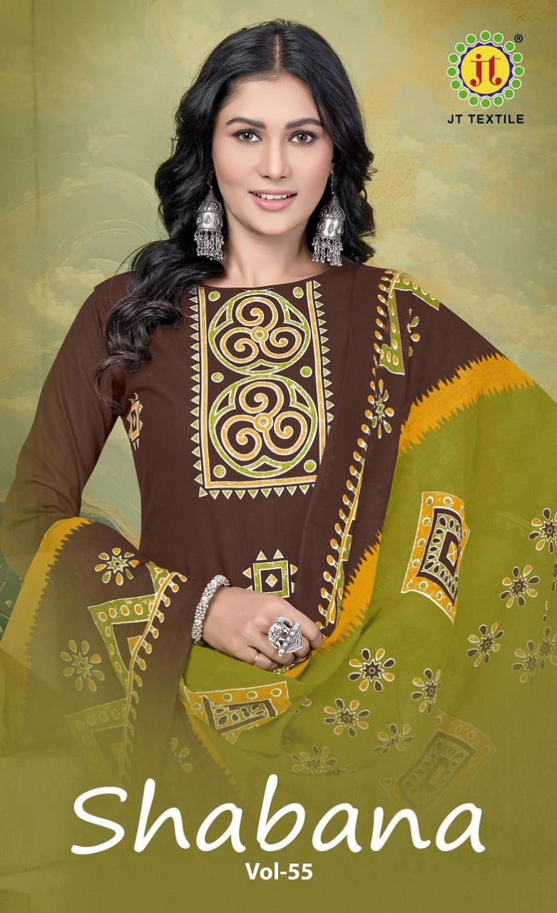 Shabana Vol 55 Jt Cotton Dress Material Exporter Ahmedabad