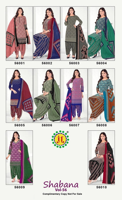 Shabana Vol 56 Jt Cotton Dress Material Wholesaler Ahmedabad