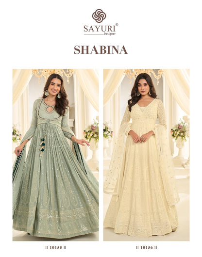 Shabina Sayuri Georgette Gown Dupatta Set Wholesaler India