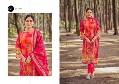 Shabnam Belliza Designer Studio Viscose Muslin Karachi Salwar Suits Exporter Ahmedabad