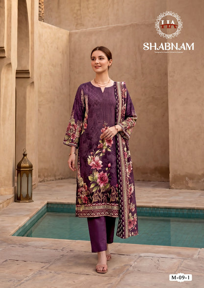 Shabnam Harshit Fashion Pure Zam Karachi Salwar Suits Wholesaler Gujarat