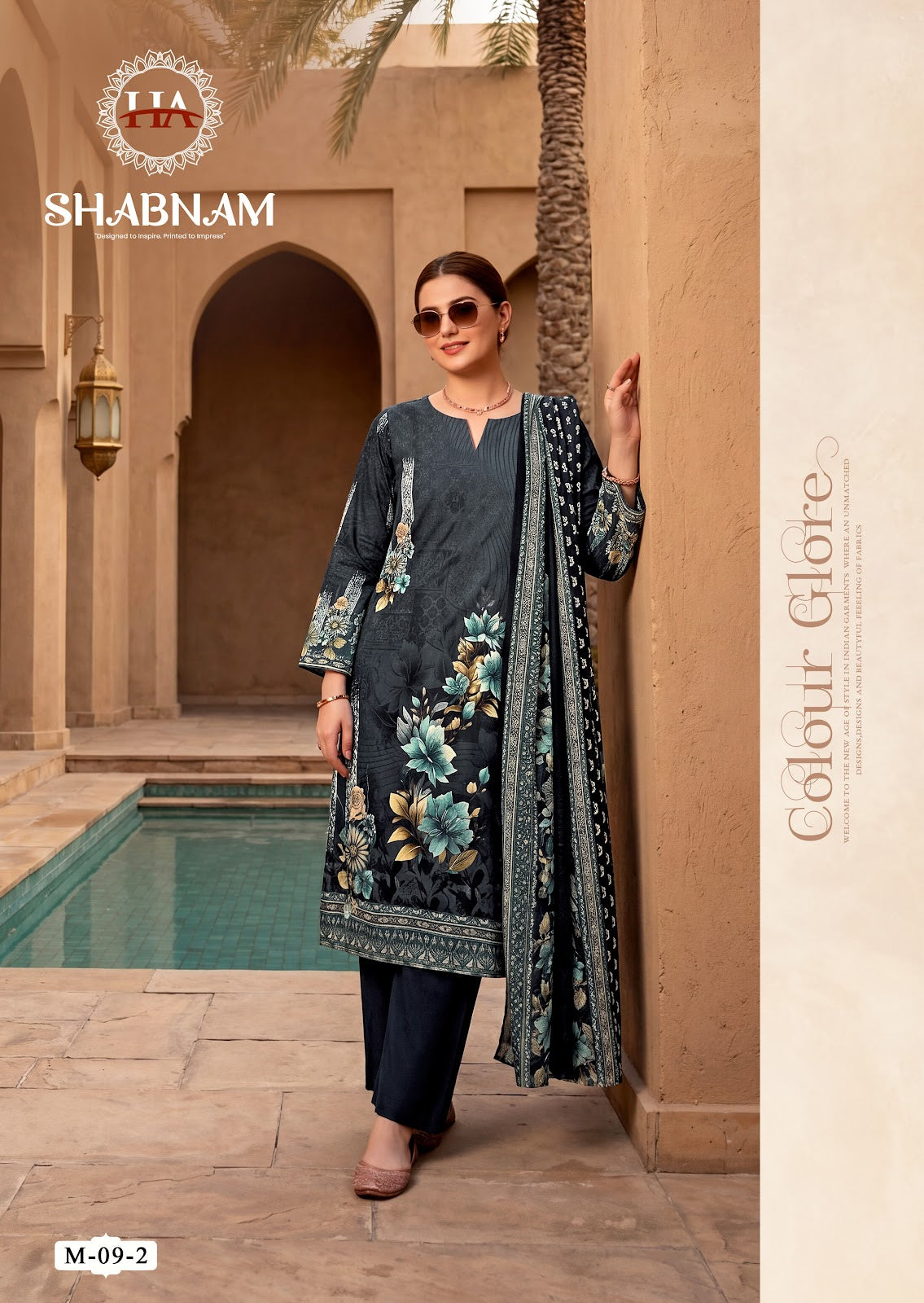 Shabnam Harshit Fashion Pure Zam Karachi Salwar Suits Wholesaler Gujarat