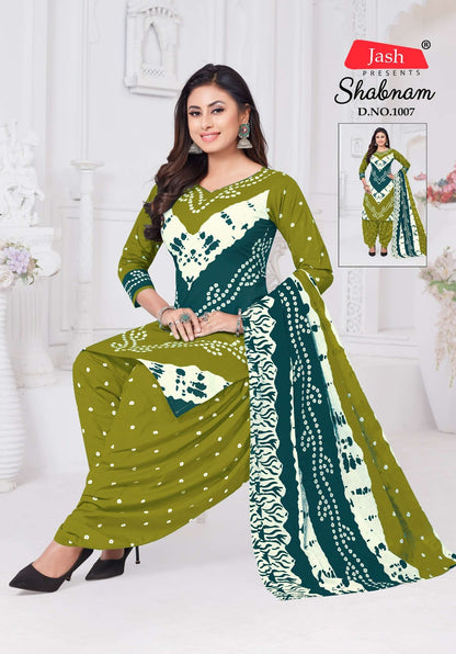 Shabnam Jash Bandhani Cotton Dress Material Supplier Gujarat