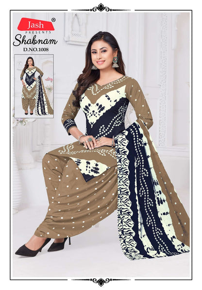 Shabnam Jash Bandhani Cotton Dress Material Supplier Gujarat