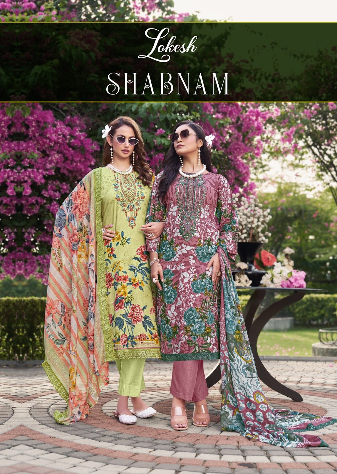 Shabnam Lokesh Cambric Cotton Karachi Salwar Suits Supplier India