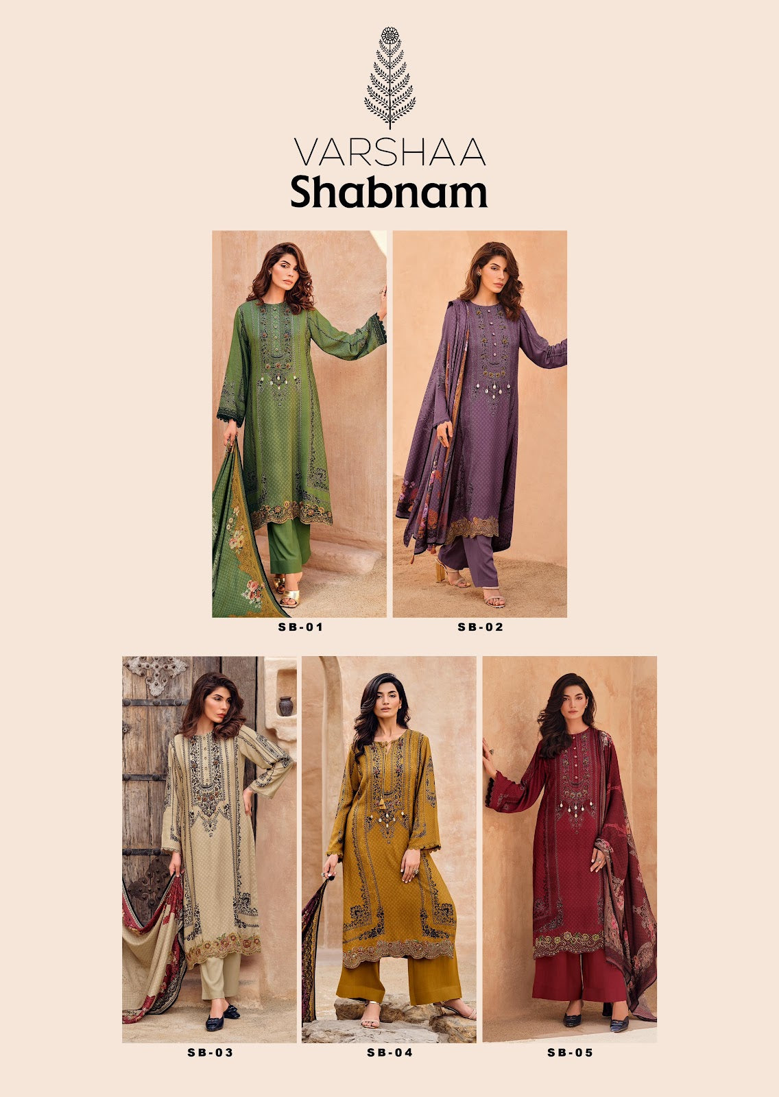 Shabnam Varsha Fashions Viscose Pashmina Suits Manufacturer Gujarat