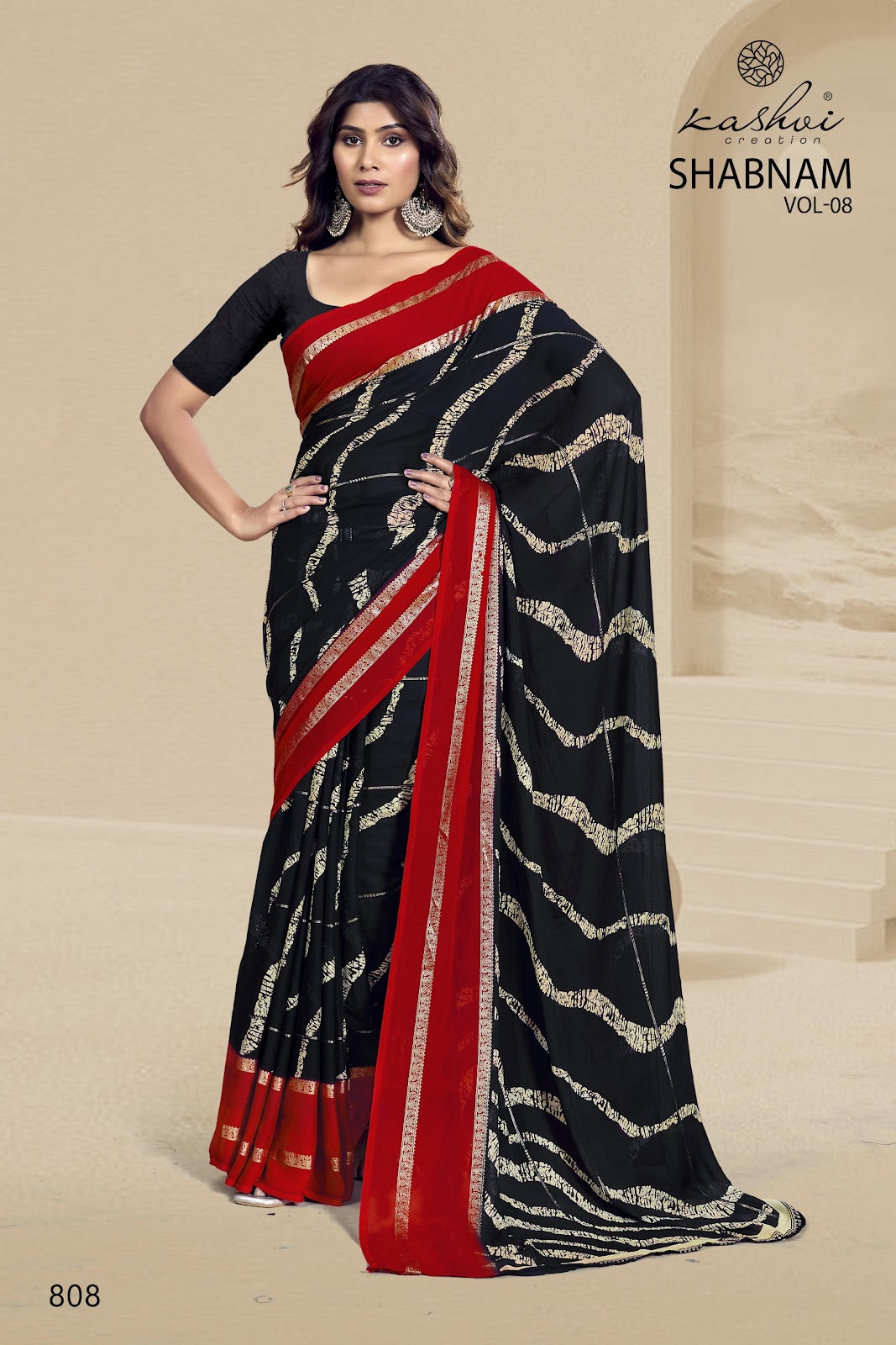 Shabnam Vol 9 Kashvi Creation Dull Moss Sarees Wholesale Price