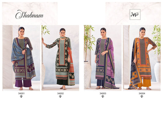 Shabnam Vp Jaam Cotton Plazzo Style Suits
