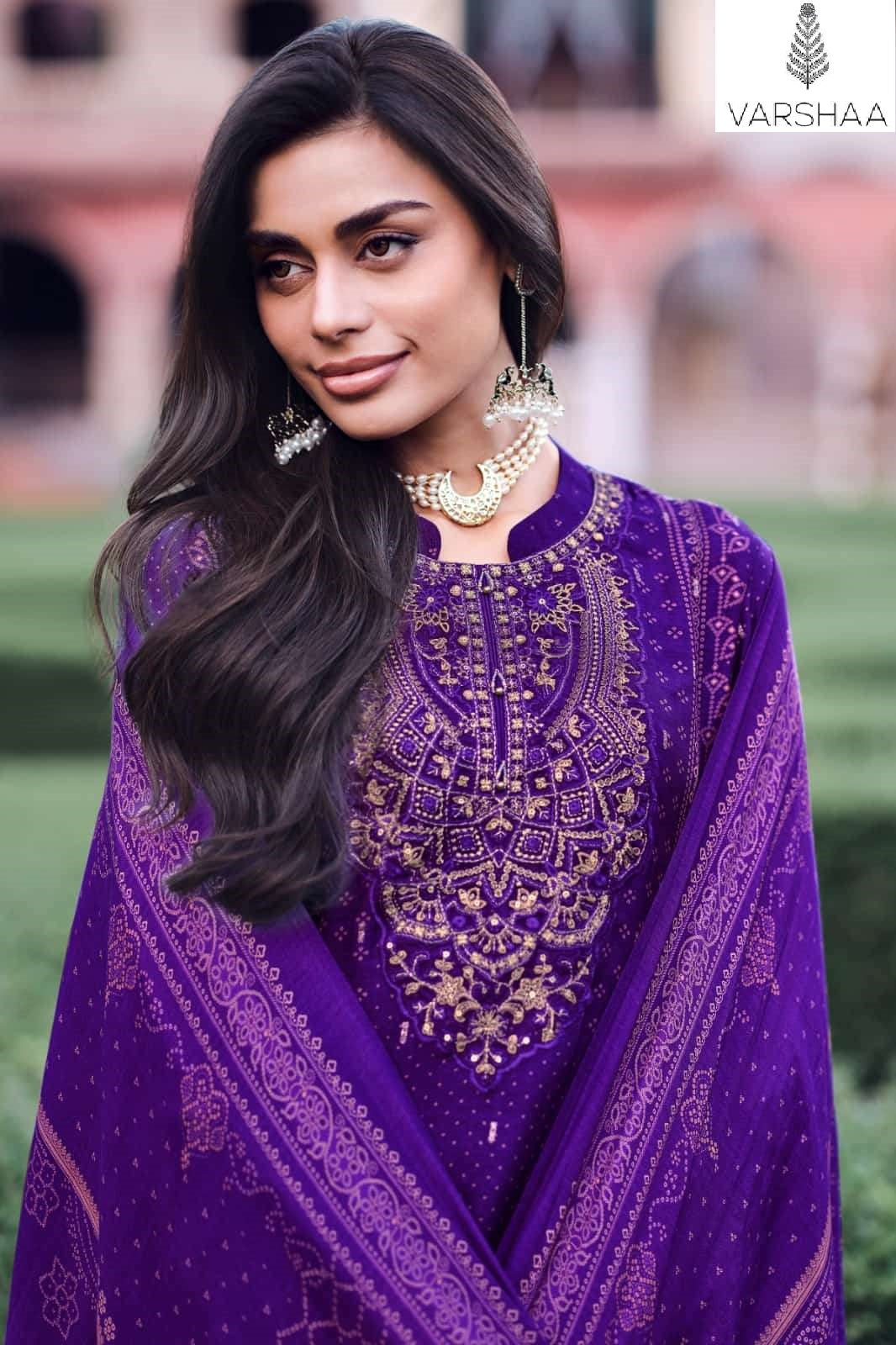 Shabnama Varshaa Russian Pant Style Suits Supplier