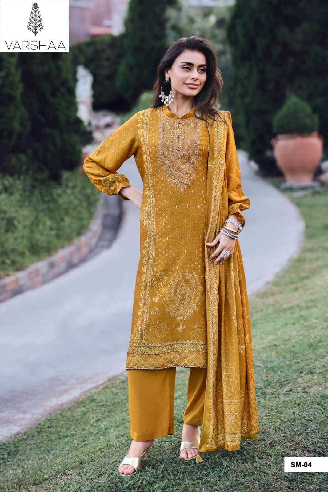 Shabnama Varshaa Russian Pant Style Suits Supplier