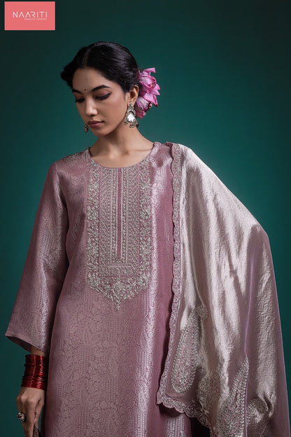 Shadeen 127 Naariti Silk Jacquard Pant Style Suits Supplier Gujarat