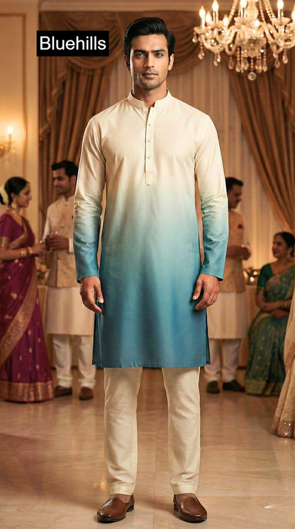 Shades Bluehills Rayon Mens Kurta Pajama Wholesale Price